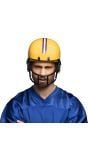 Gele American Football Helm