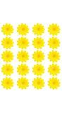 Gele Bloemen Decoratieset 20 Stuks