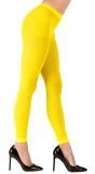 Gele neon legging One-size-volwassenen