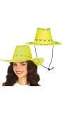 Gele Suède Cowboyhoed Dames