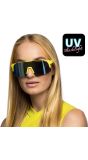 Gele UV Feestbril