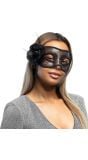 Gemaskerd bal oogmasker zwart kant