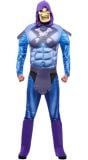 Gespierde Skelet Kostuum Mannen Blauw