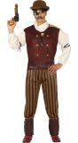 Gestreept Bruin Steampunk Kostuum