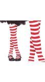 Gestreepte kindermaillot rood wit