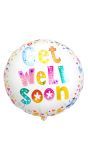Get well soon bloemen folieballon
