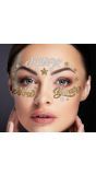 Gezichtjuwelen Oud & Nieuw glitter zelfklevend
