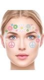 Gezichtsjuwelen Hippie Peace