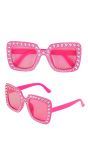 Glitter Bril Roze Dames Mannen