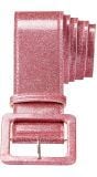 Glitter riem dames roze