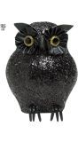 Glitter uil zwart