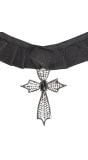 Gothic choker met kruis
