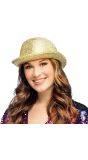 Goud Gele Glitter Bolhoed