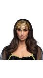 Gouden 1001 nacht belly dance hoofdband met muntjes
