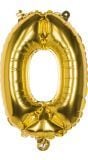 Gouden ballon cijfer 0