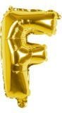 Gouden Ballon Letter F