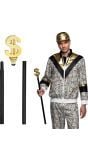 Gouden Dollar Teken Pimp Stok 76Cm