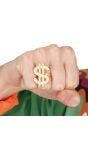 Gouden Dollarteken Ring