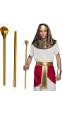 Gouden Egyptische Scepter Slang 90Cm