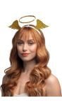 Gouden Engel Vleugels met Halo Tiara