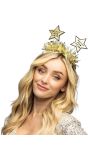 Gouden Glitter Diadeem Happy New Year Dames