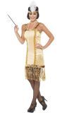 Gouden jazz Charleston jurk