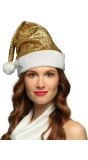 Gouden Kerstmuts Pailletten