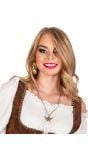 Gouden ketting met piraat doodshoofd
