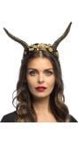 Gouden Luxe Demonen Horens Tiara