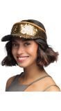 Gouden Pailletten Zonneklep
