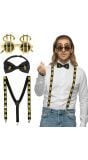 Gouden Pimp Accessoireset 3-Delig