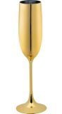 Gouden Plastic Champagneglas Oud en Nieuw 125ML