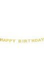 Gouden Verjaardag Letterslinger 'Happy Birthday' 225cm