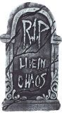 Grafsteen 'Live in chaos' 43 x 22 cm halloween