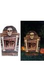 Grafsteen met schedel 56 cm halloween