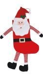 Grappig kerstman kerstsok cadeau 57cm