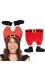 Grappige kerstman ondersteboven muts