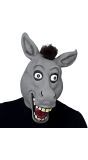Grijs masker ezel
