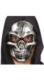 Grijs schedel masker halloween