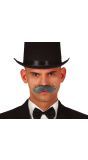 Grijze gentleman snor