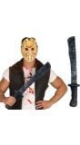 Grijze machete 50 cm halloween