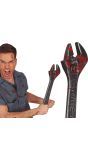 Grijze moersleutel met bloedspetters 45 cm halloween