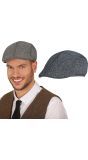 Grijze Peaky Blinders Flat Cap