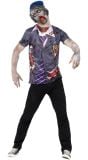 Grijze student zombie outfit