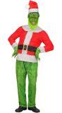 Grinch Kerstman Outfit Mannen
