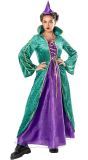 Groen Paarse Heks Outfit Vrouwen