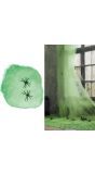 Groen spinnenweb 100g halloween