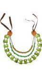 Groene Afrikaanse tribale ketting