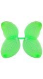 Groene glitterende vlinder vleugels kind