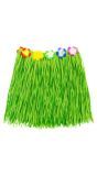 Groene Hawaii Minirok met Bloemenriem